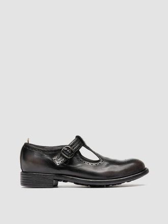 Officine Creative Calixte 071 Leather T-Bar Shoes in Black at Nordstrom, Size 36