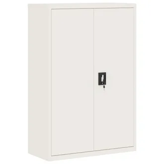 vidaXL Armario Archivador De Acero Blanco 90x40x140 Cm Vidaxl