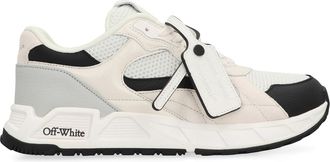 Off-white Womens Leather And Mesh Sneakers White Cow Hide Trainers