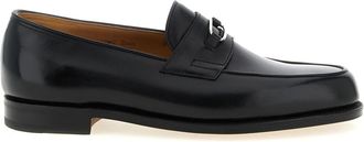 John Lobb Lopez Ring Loafers - Heren - Loafers - Zwart - 45 EU - Leer - Schoenen