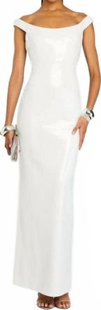Retrof&ecirc;te Jazmina Sequince Dress In White