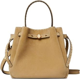 Tory Burch Romy Suede Leather Bucket Bag