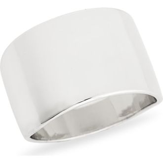 Nordstrom Rack Cigar Band Ring in Silver at Nordstrom Rack, Size 7