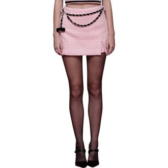 Avec Les Filles High Waist Tweed Skort in Candy Pink at Nordstrom, Size 10