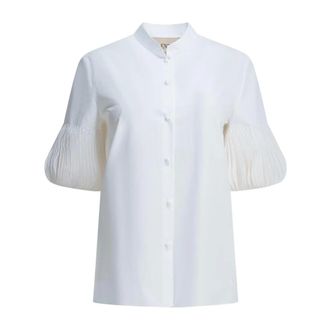 Valentino Dames, Blouses & Shirts, Wit, Maat: M Katoen