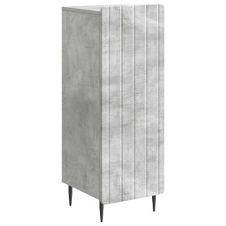 vidaXL Aparador Gris Hormig&oacute;n 34,5 X 33 X 92 Cm Madera De Ingenier&iacute;a Vidaxl
