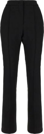 Sportmax Paggio Slim-fit Broek - Dames - Slim Fit Broeken - Zwart - L - Katoen - Broeken