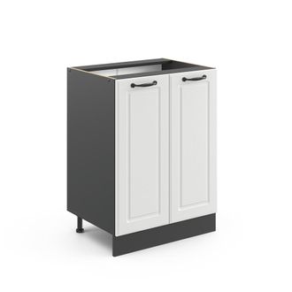 Vicco Mueble Bajo De Cocina R-line, Blanco Casa De Campo, 60 Cm Sin Encimera