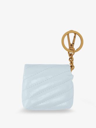 Pinko Quilted Leather Coin Purse - Blue