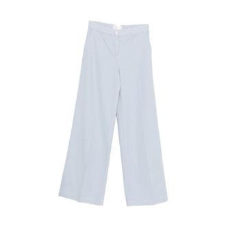 Via Masini 80 Wide Trousers, female, Blue, Size: 2XS 80 Trousers