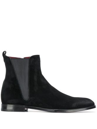 Dolce & Gabbana Giotto suede ankle boots - men - Calf Suede/Leather/Leather - 48 - Black