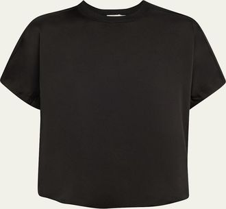 SIMKHAI Addy Short-Sleeve Knit T-Shirt