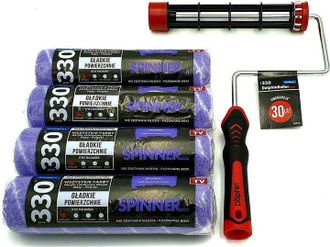 OEM Juego De 4 Rodillos Giratorios Blue Dolphin Serie 330 De 25 Cm Y 9 Mm Con Mango Dr25