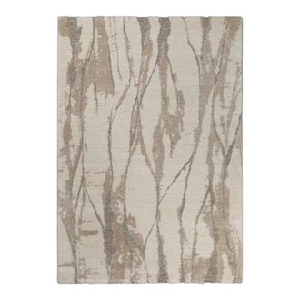 Wecon Home Alfombra dise&ntilde;o inspiraci&oacute;n naturaleza y relieve tonos beige 140x200