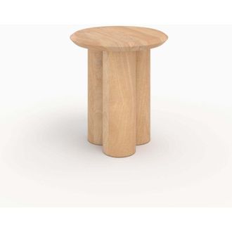 Rendez-Vous D&eacute;co Rendez-vous D&eacute;co - Mesa Auxiliar De Madera De Mangos D40 Cm - Sacha