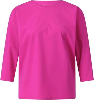 Raffaello Rossi Sportief 3/4 Mouw Jersey T-Shirt - Dames - Longsleeves - Roze - 2XL - Tops