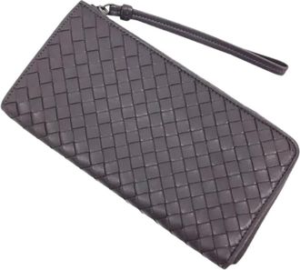 Bottega Veneta Pre-owned Wallets, female, Brown, Size: ONE SIZE Pre-owned Leather wallets