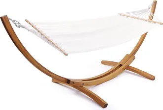 Habitat et Jardin Habitat Et Jardin - Amaca Di Legno Con Tela Di Cotone dallas - 3 M - Ecru