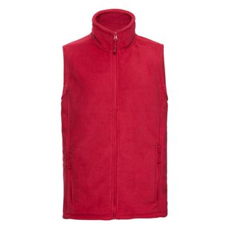 Russell Athletic Russell Heren Fleece Outdoor Gilet (Klassiek rood)