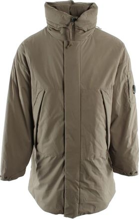 C.P. Company Pro-Tek Hooded Padded Jacket - Heren - Parka Jassen - Beige - L - Polyester - Jassen
