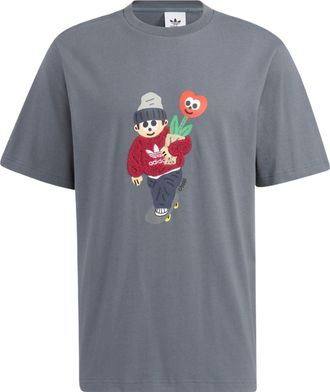 adidas Originals x Charr Morita Crossover Valentines Day Tee Grey HR3475