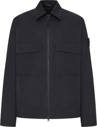 Stone Island Overshirt - Heren - Zomerjassen - Zwart - M - Jassen