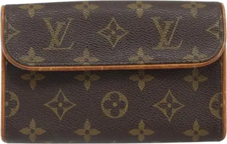 Louis Vuitton Florentine Waist Monogram Canvas Brown Canvas Handbag (Pre-Owned)