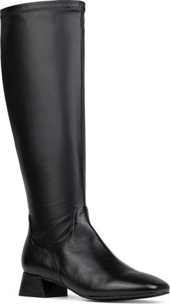 Donald J Pliner Regina Knee High Boot in Black Smooth Leather at Nordstrom Rack, Size 6.5