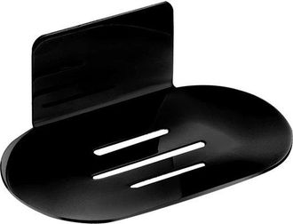 OEM Jabonera Mural De Acero Inoxidable Para Usar En La Ducha, Sin Necesidad De Taladrar, Para Guardar Esponja, Jab&oacute;n Y Cepillo (negra)