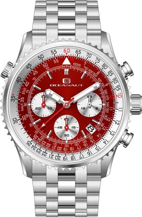 Oceanaut Mens Flight Red Dial Watch