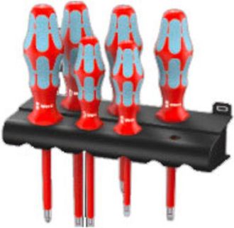 Wera 3165 i/6 vde Kit cacciaviti 6 parti Taglio, Croce Pozidriv