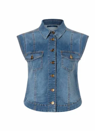 Mac Jeans Vest In Denim