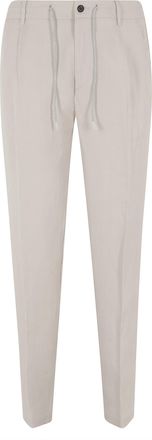 Eleventy Sand Drawstring-Band Lyocell-Blend Jogger Pants