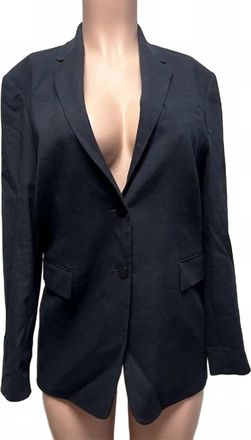 Theory Rolled Sleeve Bf Jacket In Blue