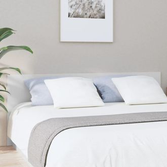 vidaXL Cabecero De Cama Madera Contrachapada Blanco 200x1,5x80 Cm Vidaxl