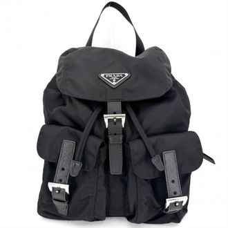 Prada Black Nylon Backpack (Pre-Owned)
