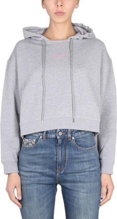 Stella McCartney Grey Logo Hood Sweatshirt
