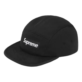SUPREME FW25 Wool Camp Cap Black SUP-FW25-1102-BLK