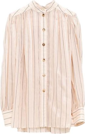 Chlo&eacute; Light Pink Regular Stripes Shirt