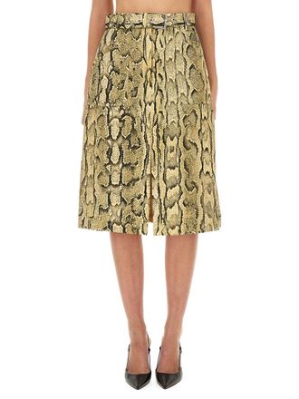 Dries Van Noten Skirt With Animal Pattern