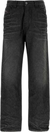Diesel Straight Jeans - Heren - Regular Fit Jeans - Zwart - W34 - Denim - Jeans