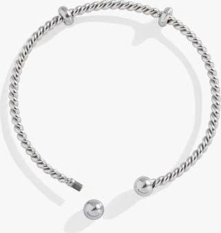 Alex and Ani French Rope Charm Bracelet Cuff in Silver at Nordstrom