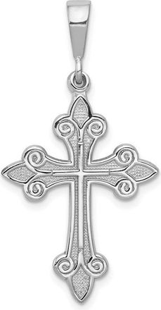 Diamond2Deal 14k White Gold Cross Pendant