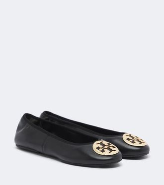 Tory Burch Bailarinas Reva Travel de piel