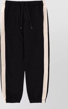 Versace Jeans Couture jogging trousers logo side stripe elastic cuffs