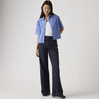 Levi's Cinch Wide Leg Jeans - Womens - 23X29 - Blue