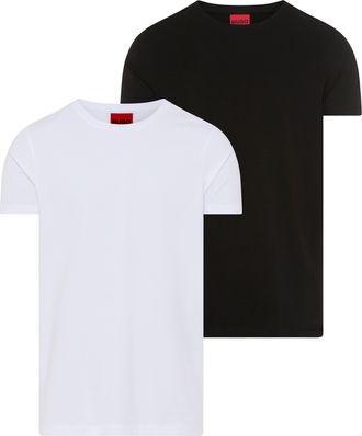 HUGO BOSS T-Shirt HUGO HUGO-Round, Herren, Gr. XXL, open miscellaneous960, Single Jersey, Obermaterial: 96% Baumwolle, 4% Elasthan, unifarben, slim fit normal, 