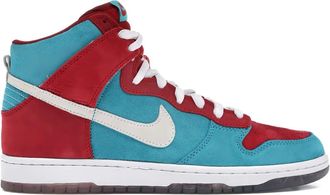Nike Sneakers alte Dunk High Premium SB in pelle scamosciata - Rosso