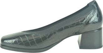Pitillos Croco Lace Pump 3cm - Dames - Pumps - Zwart - 37 EU - Schoenen