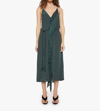 Maria Cher Ridge Casey Dress In Dark Green